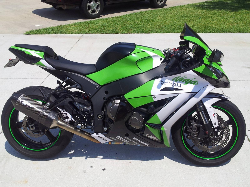 EV-R Grün für Kawasaki ZX-10R Ninja 2011-2015